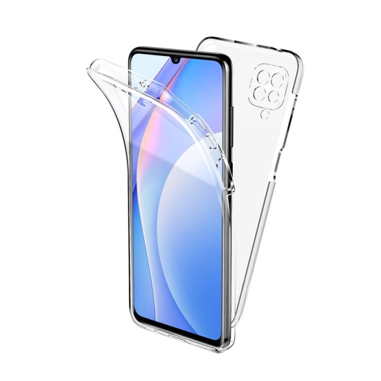 Capa de Silicone com Moldura da Câmera 360º para Samsung Galaxy A12 5g Transparente